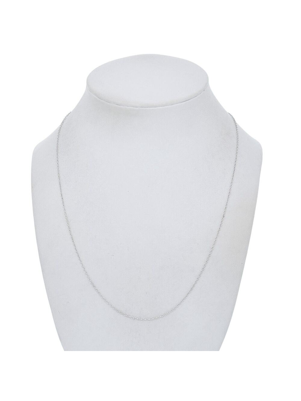 Vintage India Sterling Silver 925 1.1mm Delicate Chain Necklace 17.5"-19.5"